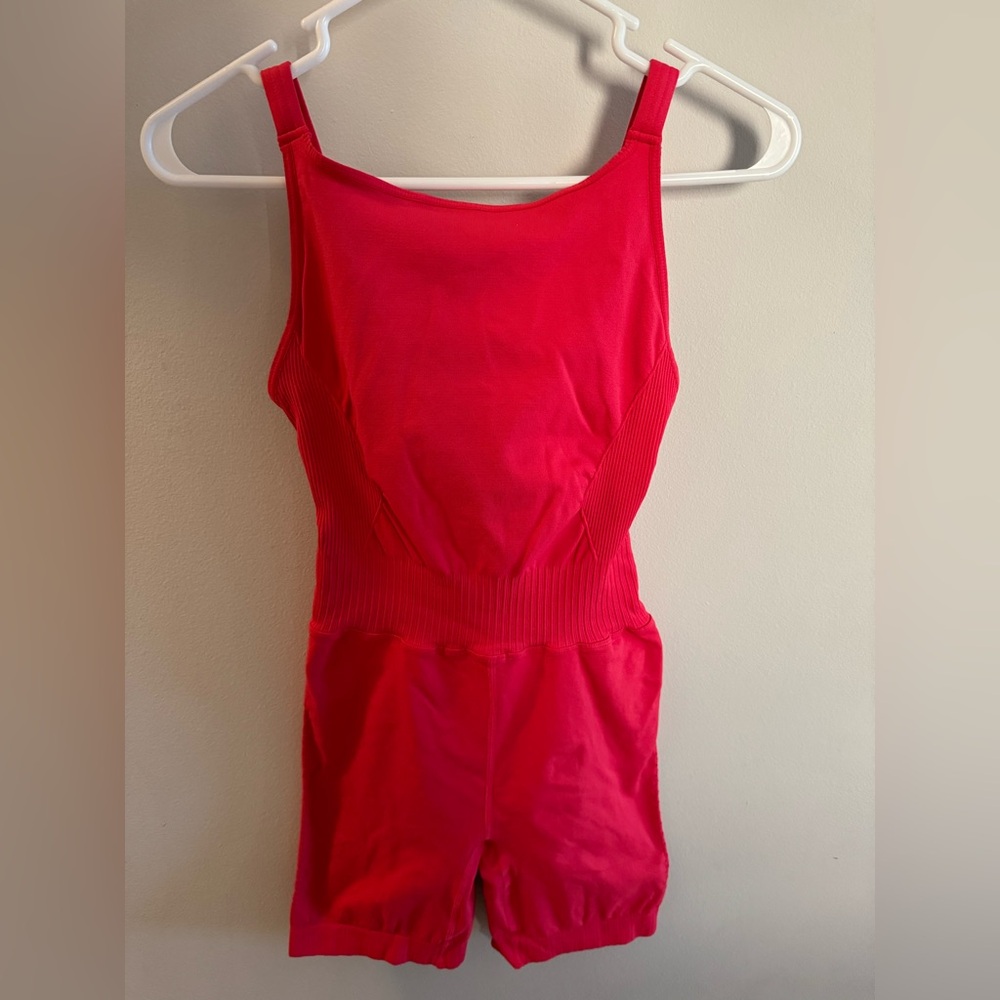 FP Movement by Free People Bright Pink Active Romper